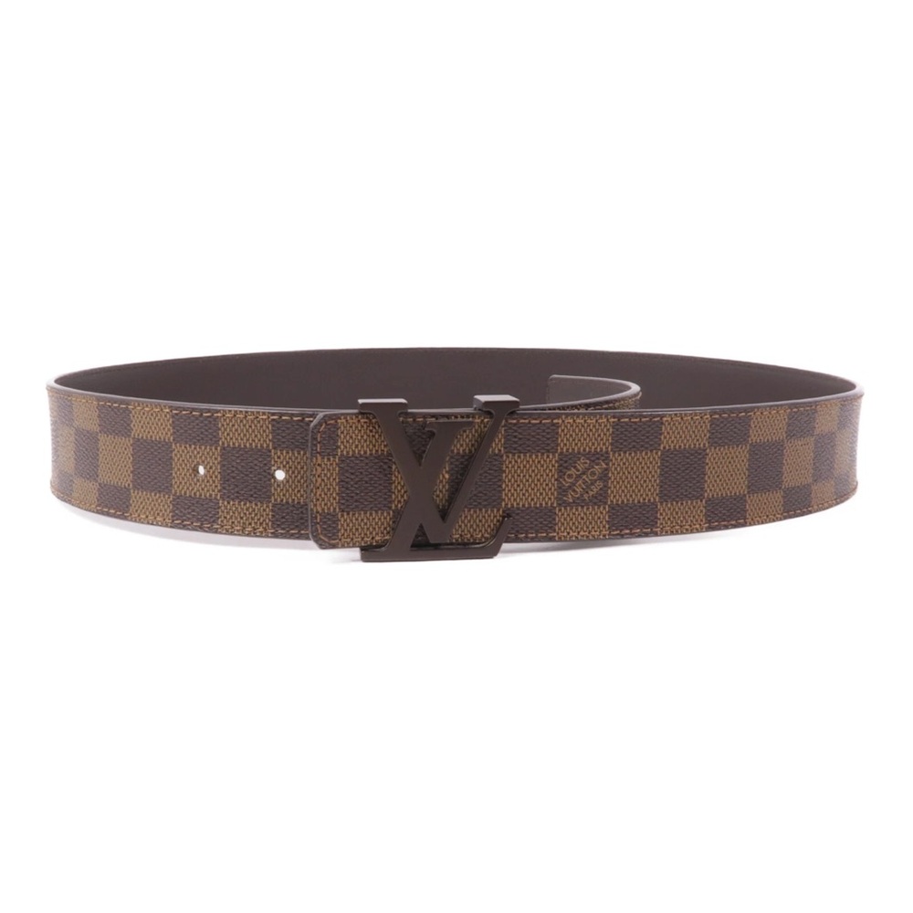 Louis Vuitton Brown LV Initiales Damier Belt, Dust Bag Included, Never Worn